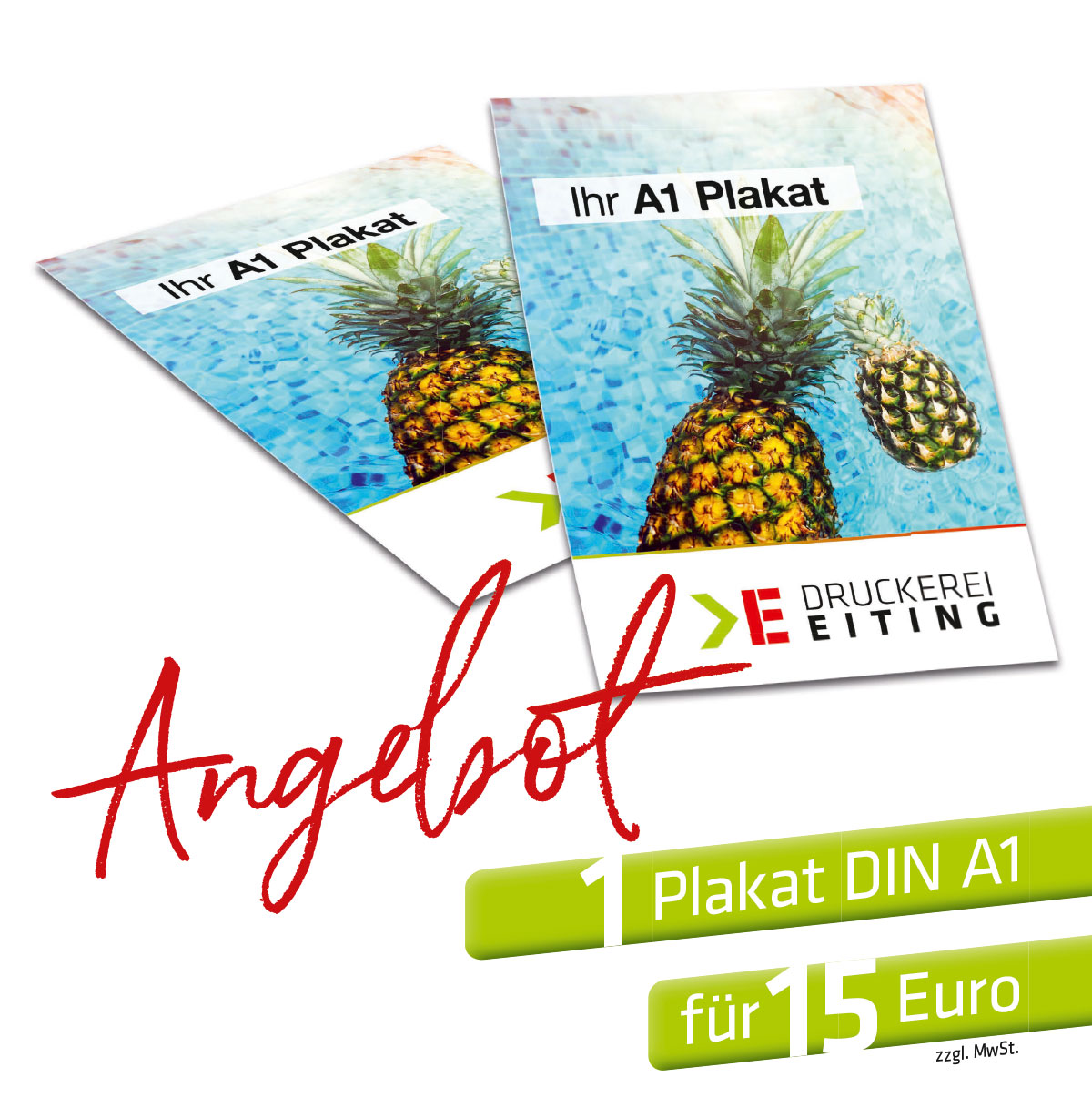 Angebot: DIN A1 Plakate für nur 15 €